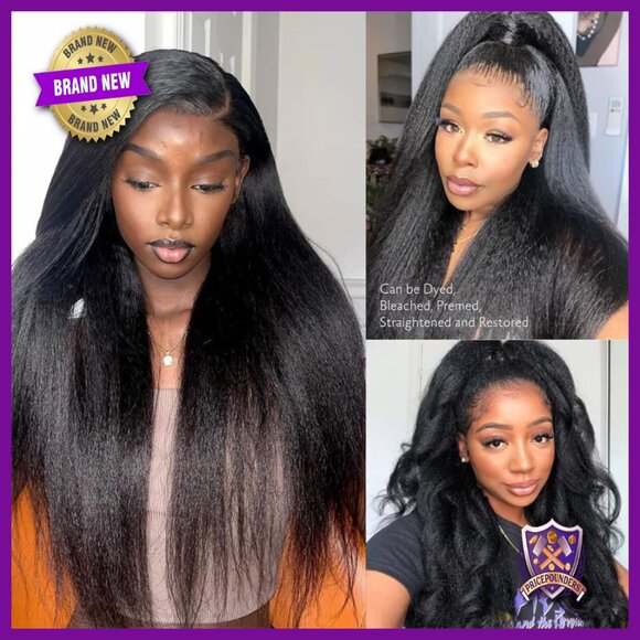 13x6 HD Transparent Lace Front Wig 20 Inch 180% Density Glueless Human Hair main image 5